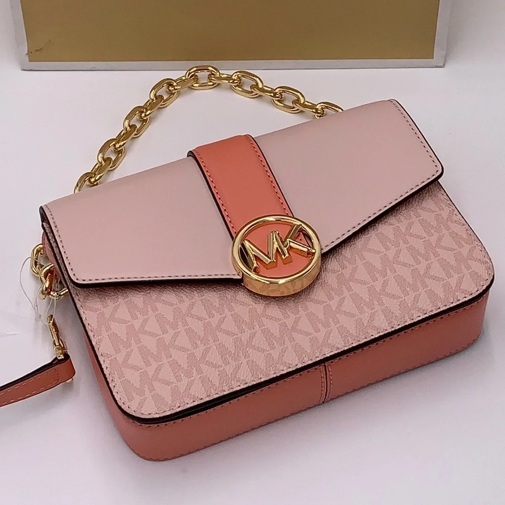 MICHAEL KORS CARMEN SMALL FLAP XBODY SHERBERT MULTI COLOR